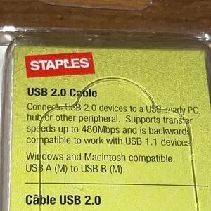 Staples | Computers, Laptops & Parts | Nip Staples Brand Usb 2 Cable 6 ...